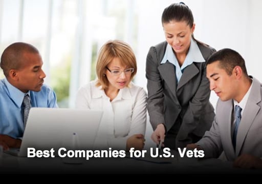 Ten Happiest Companies for Veterans in 2012