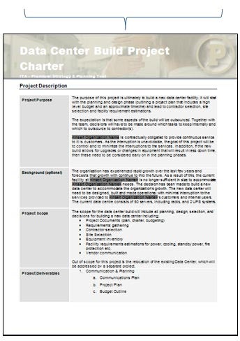 Data Center Build Project Charter