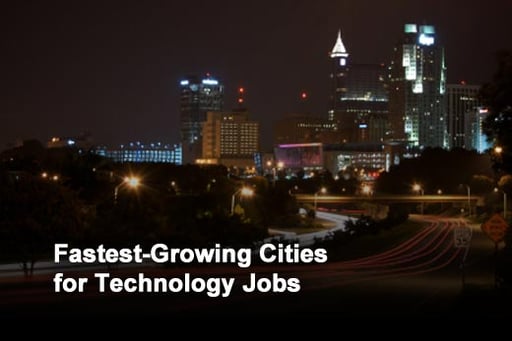 Top 10 Cities for Fastest Tech Job Growth