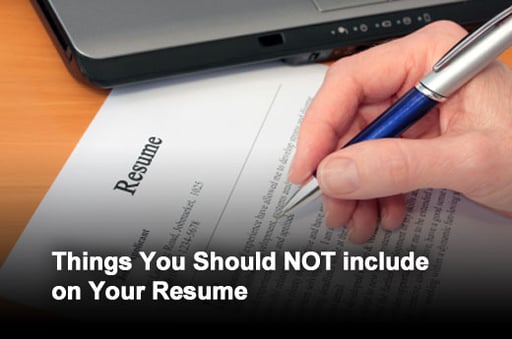 Twelve Points to Leave Off Your Resume