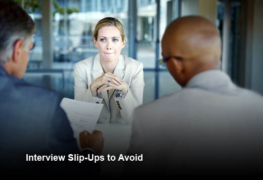 7 Social Slip-Ups that Spell Disaster in a Job Interview - slide 1